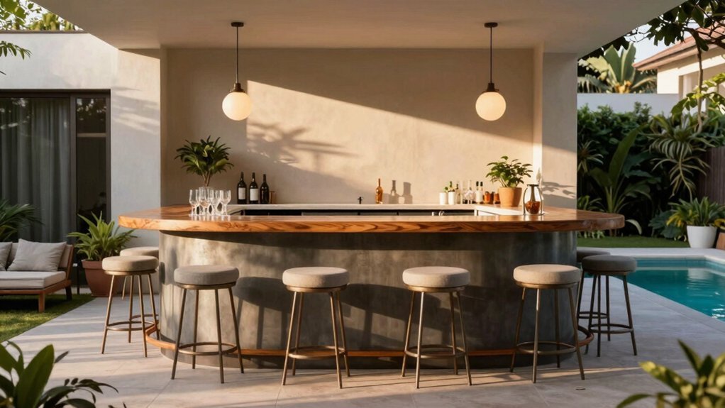 double sided bar dual seating versatility