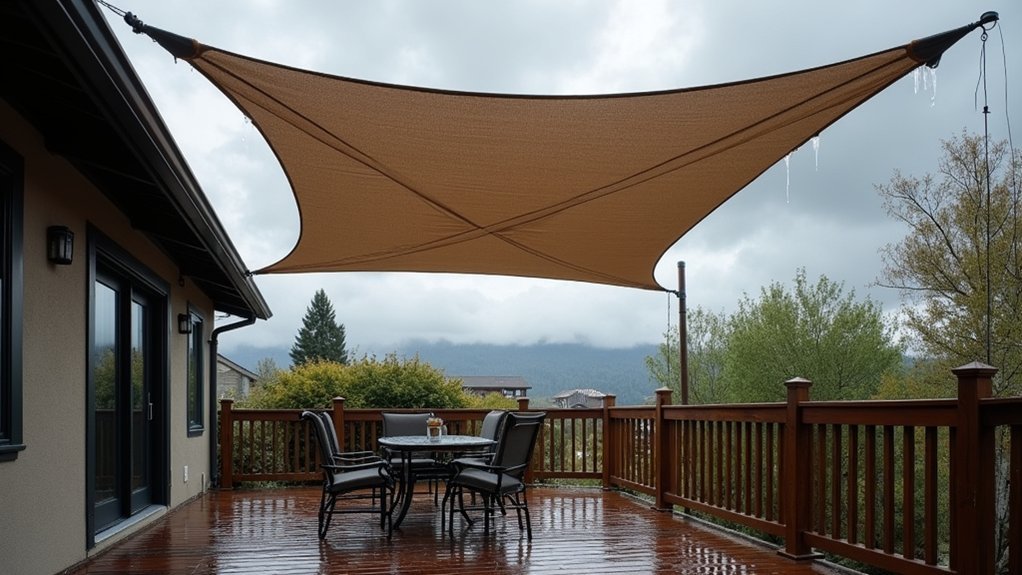durable angled marine grade shade