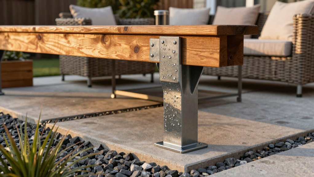 durable mixed material pergola finishes