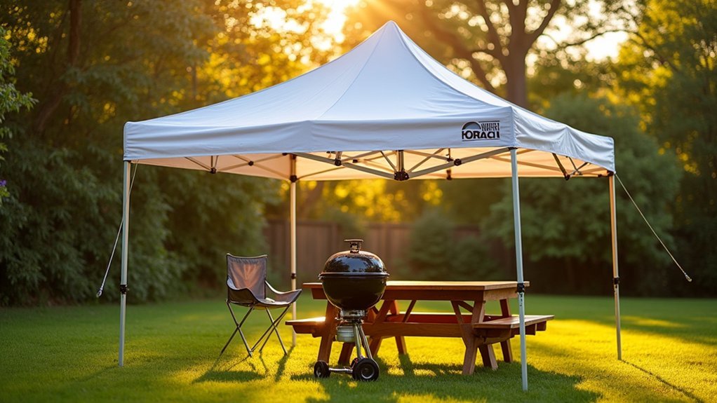 durable spacious pop up canopy setup