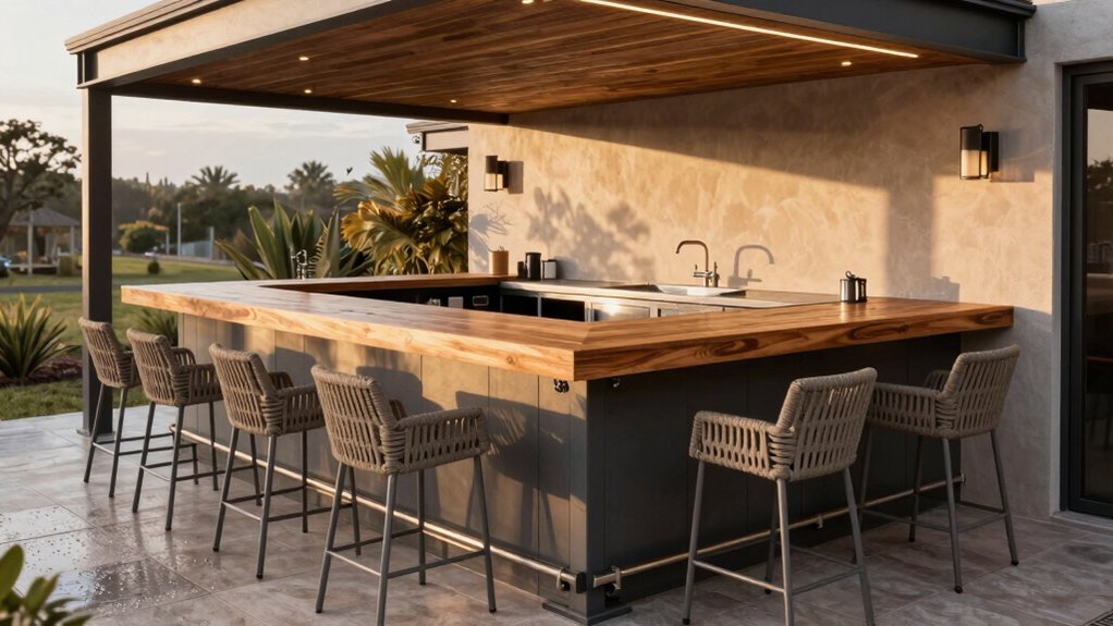 durable weather resistant outdoor countertops