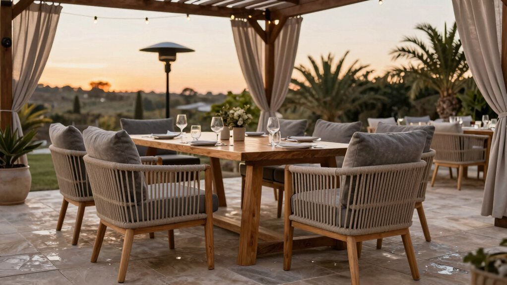 durable weatherproof outdoor seating