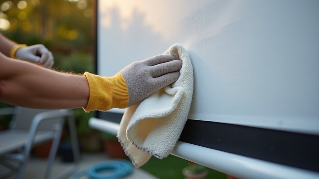 dust off screen before use