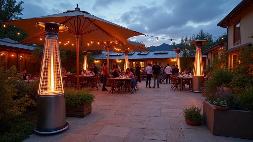 eco friendly event heating options