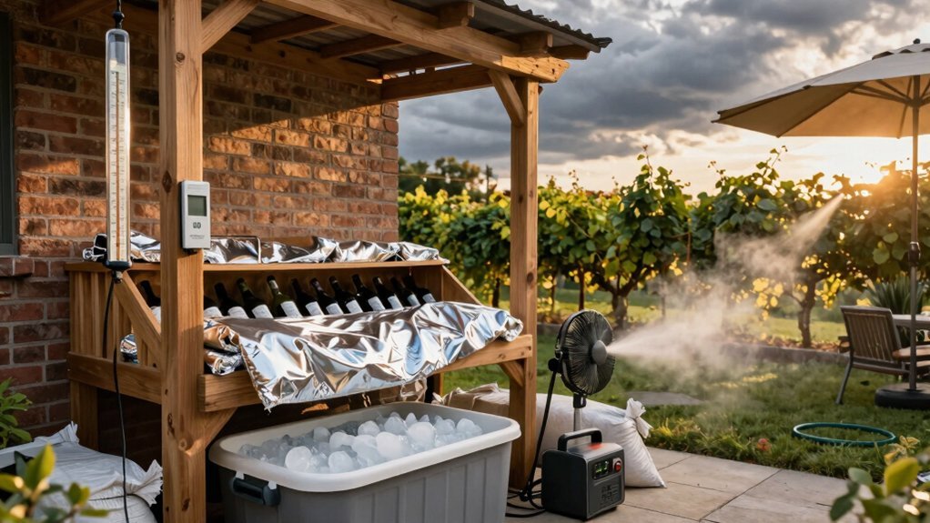 emergency wine storage temperature plan