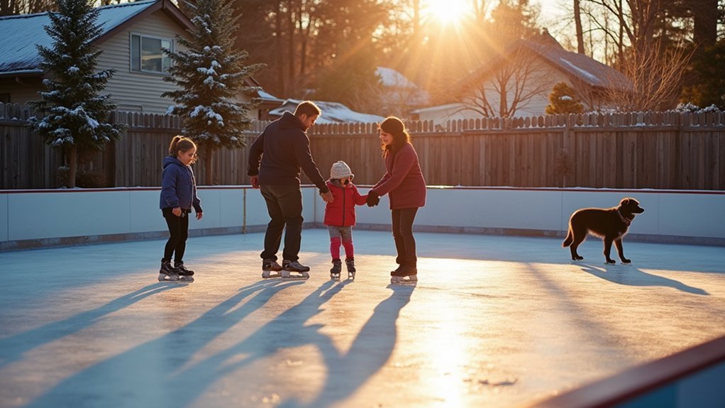 family friendly rink with safety zones