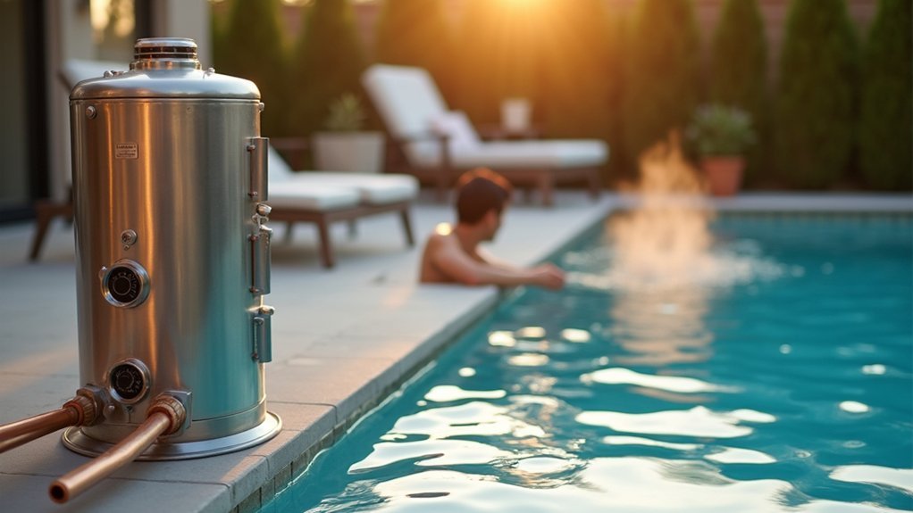 fast gas powered pool heating
