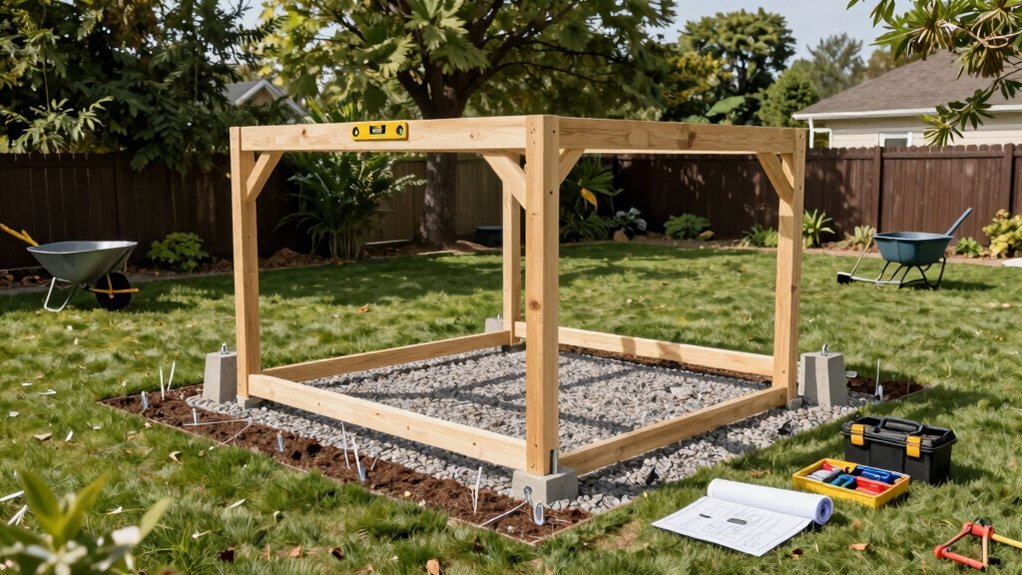 flat level gazebo planning considerations