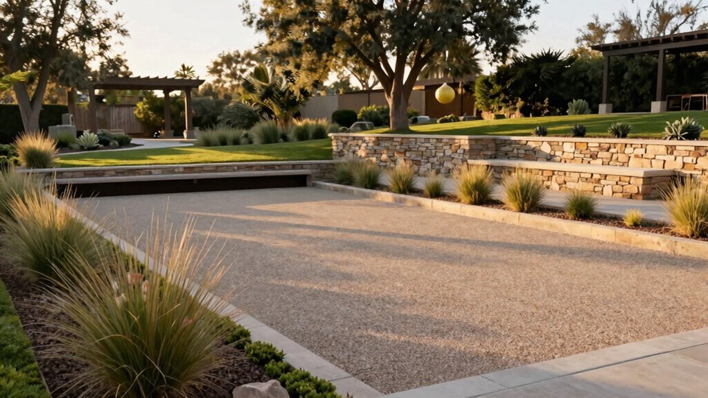 flat long bocce court integration