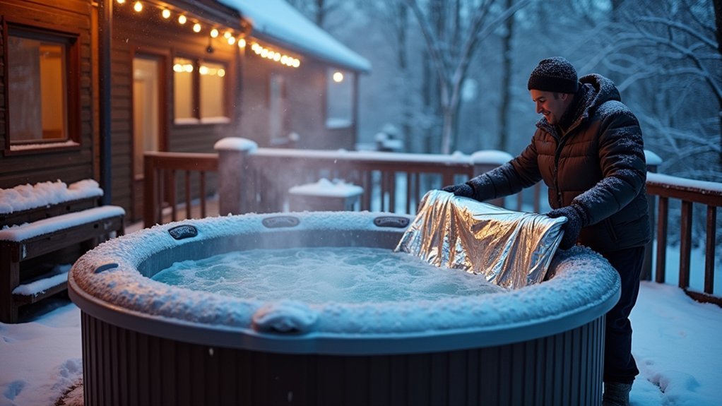 floating insulating covers reduce heat