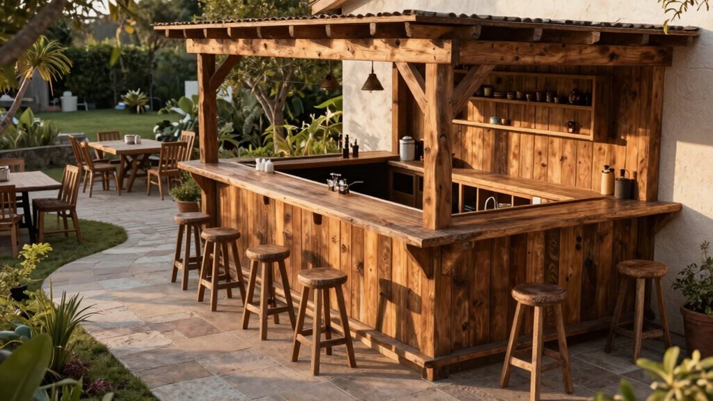 flow friendly bar layout with sun safe nook