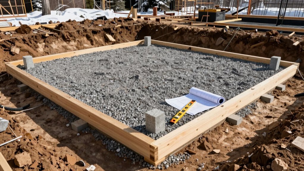 footing depths by climate and size