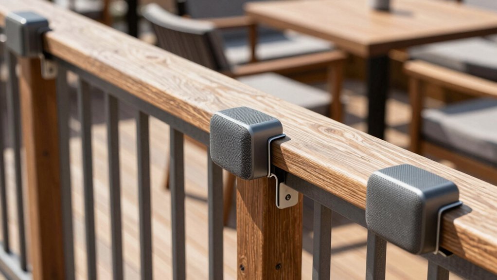 four speaker evenly spaced installation