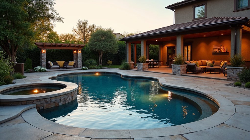 fully customizable sculpted concrete pools