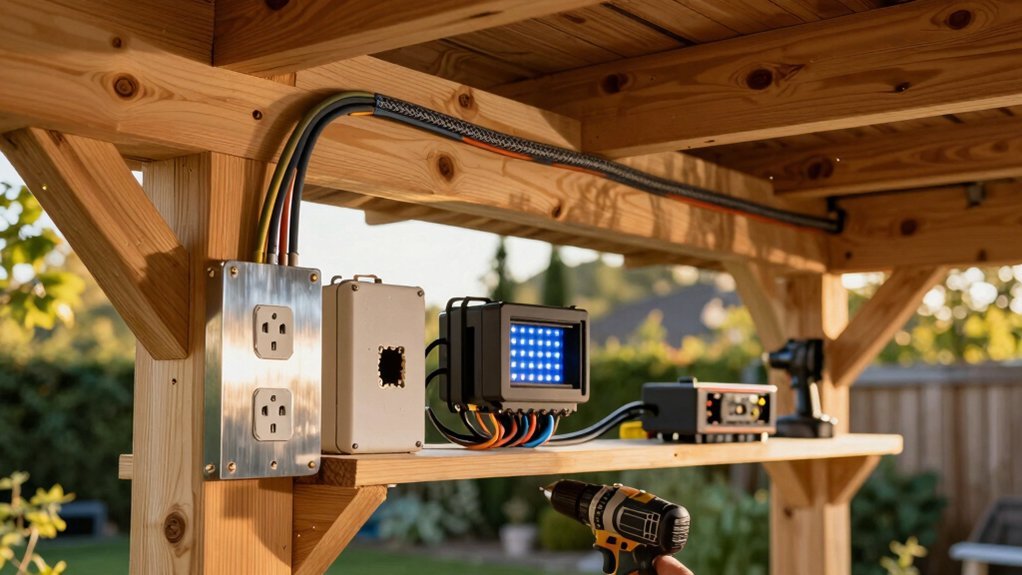 future proofed outdoor pavilion wiring plan