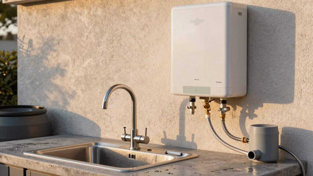 garden hose portable containers gravity fed winterize lines