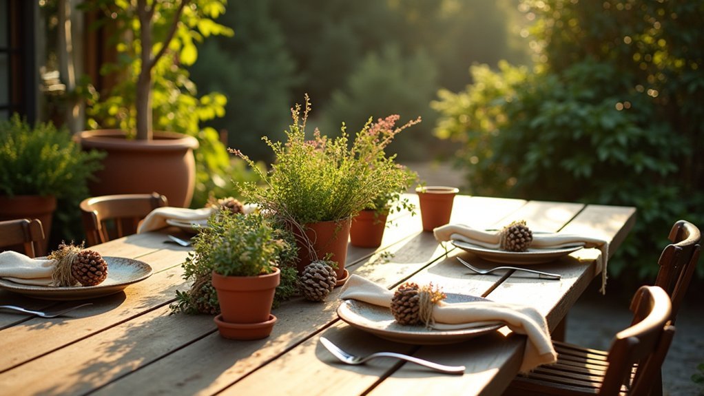 garden inspired elegant centerpiece ideas