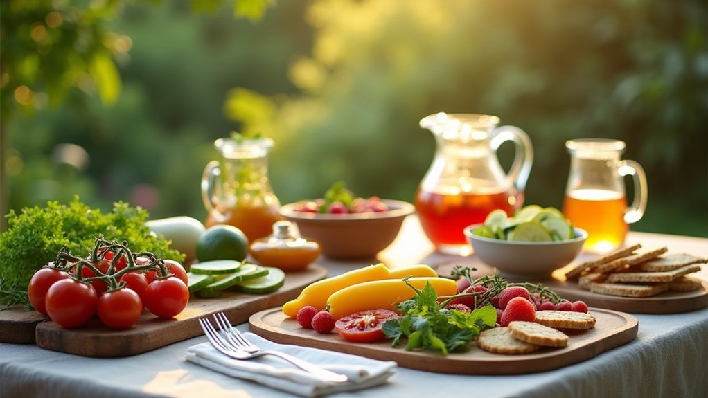 garden party make ahead seasonal balance