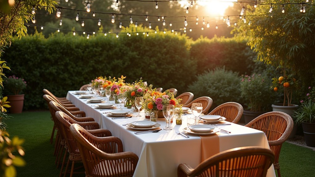 garden party planning timeline and logistics