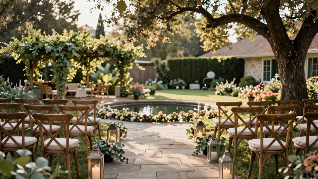 garden seating space sightlines weather ready