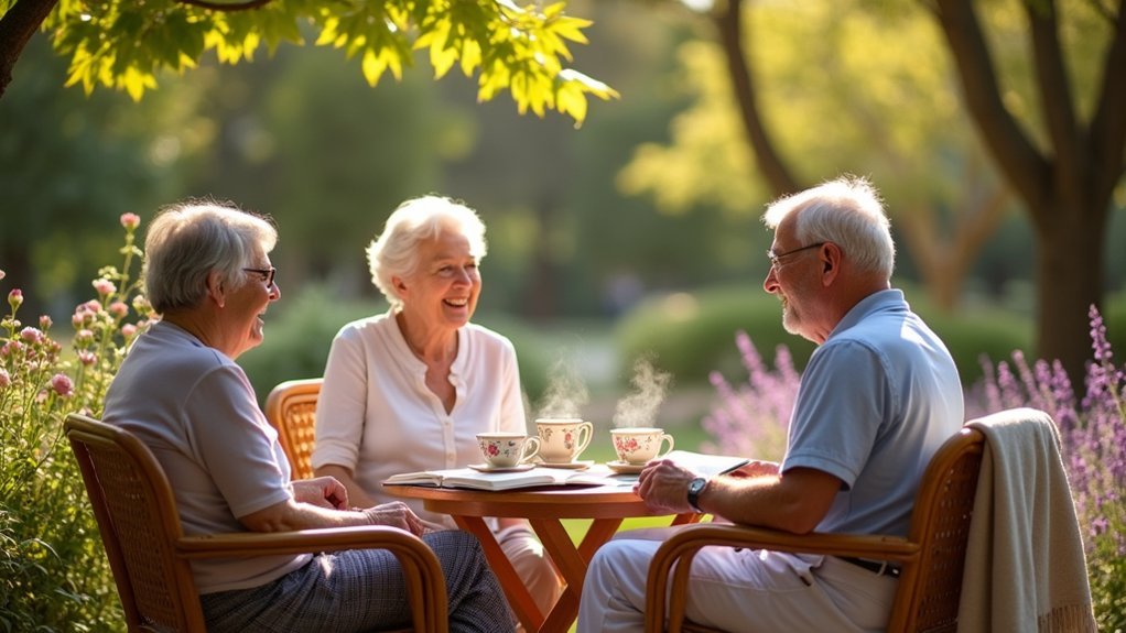 garden tea and reading gatherings