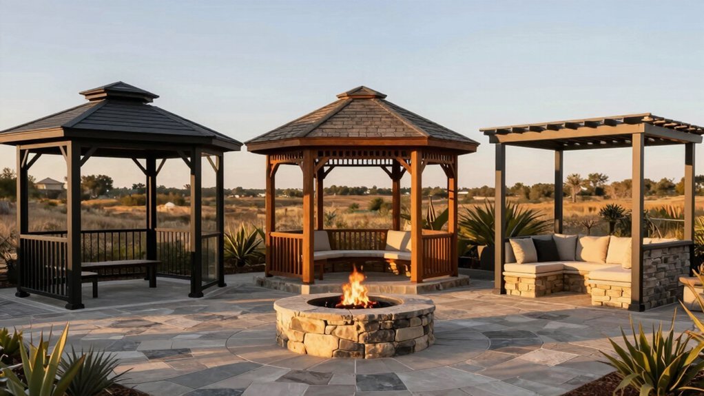 gazebo fire pit plans