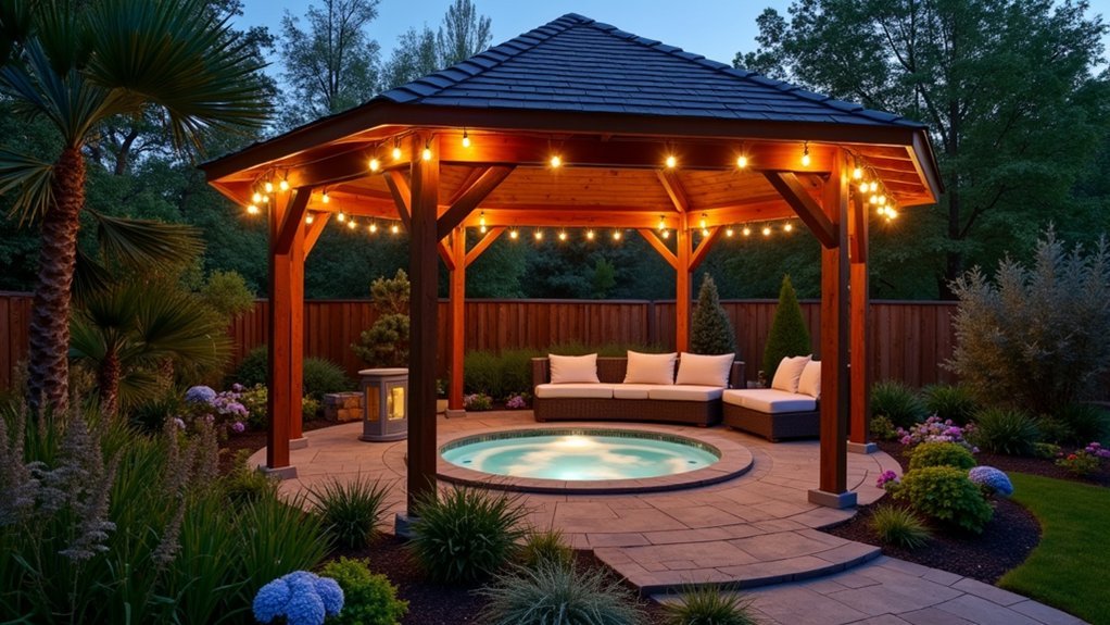 gazebo styles for hot tubs