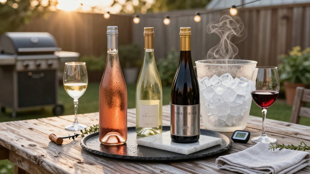 goldilocks wine serving temperatures outdoors