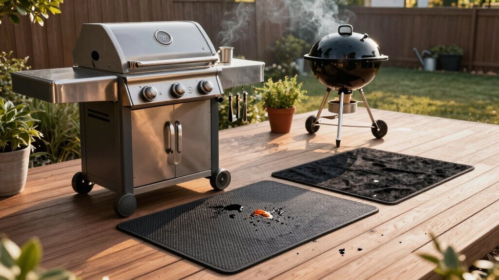 grill mat protects deck surfaces