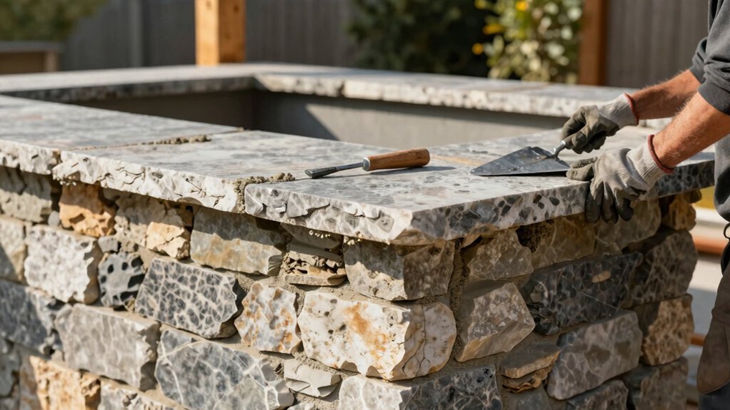 hand laid stone bars durability labor intensive