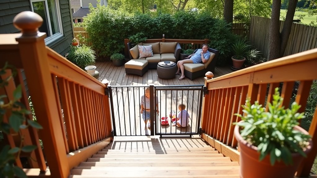 hardware mounted self closing gates