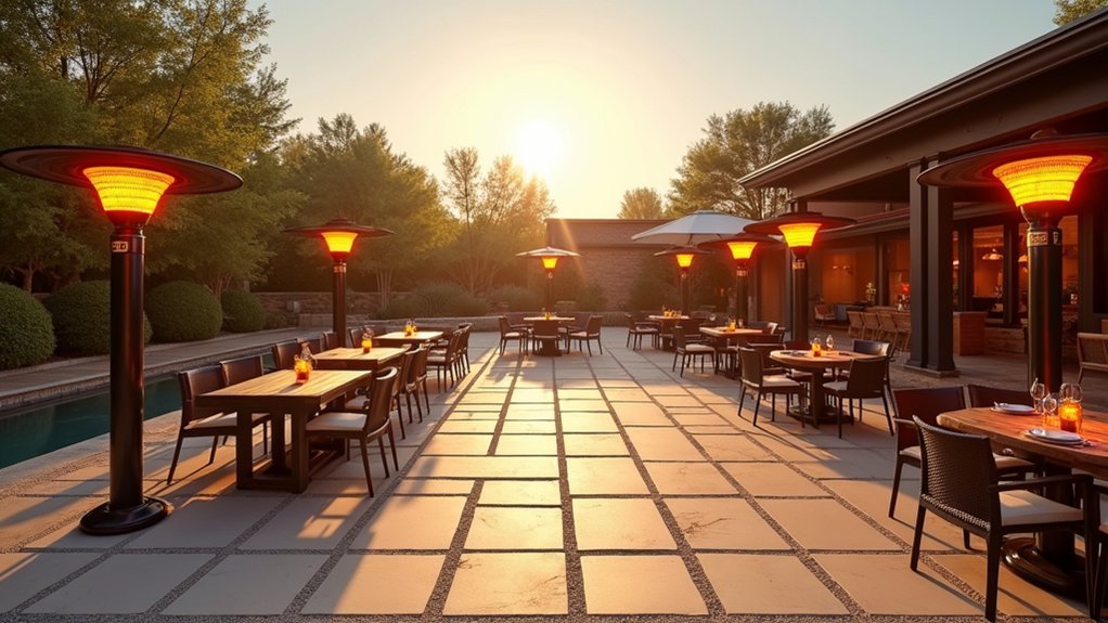 heat source zoning for patio comfort