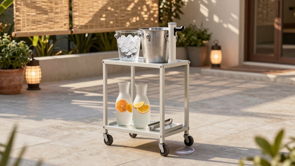 height adjustable serving surfaces for inclusivity