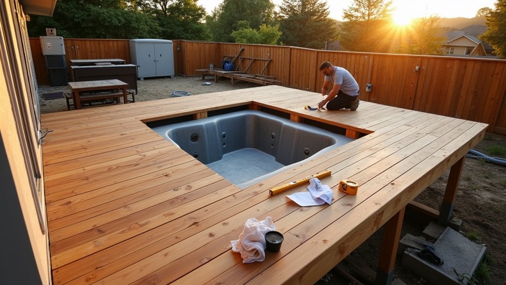 hot tub deck requirements
