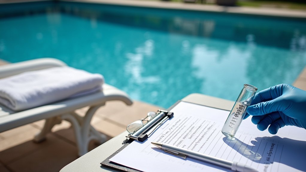 inspect clarity debris waterline