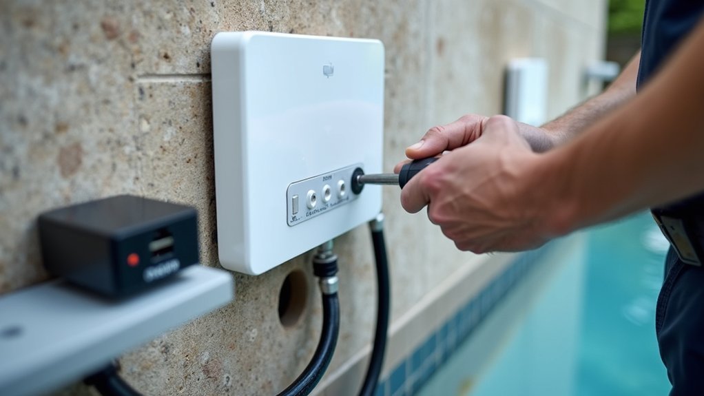 install hub near equipment