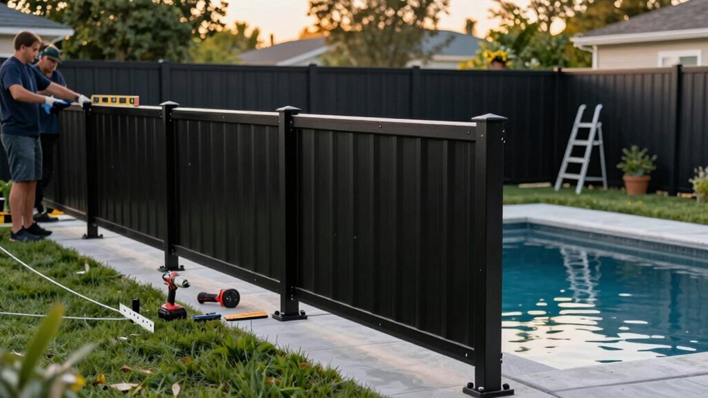 How to Install Aluminum Privacy Fencing Around Pools