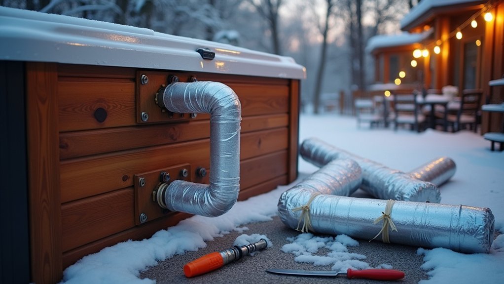 insulate and heat pipes