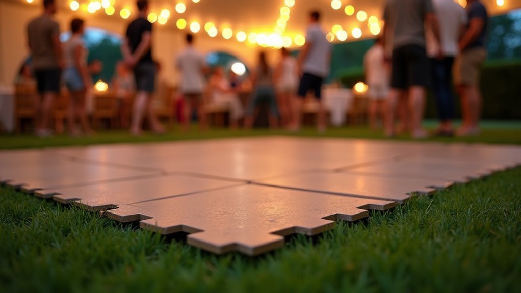 interlocking tiles level uneven terrain