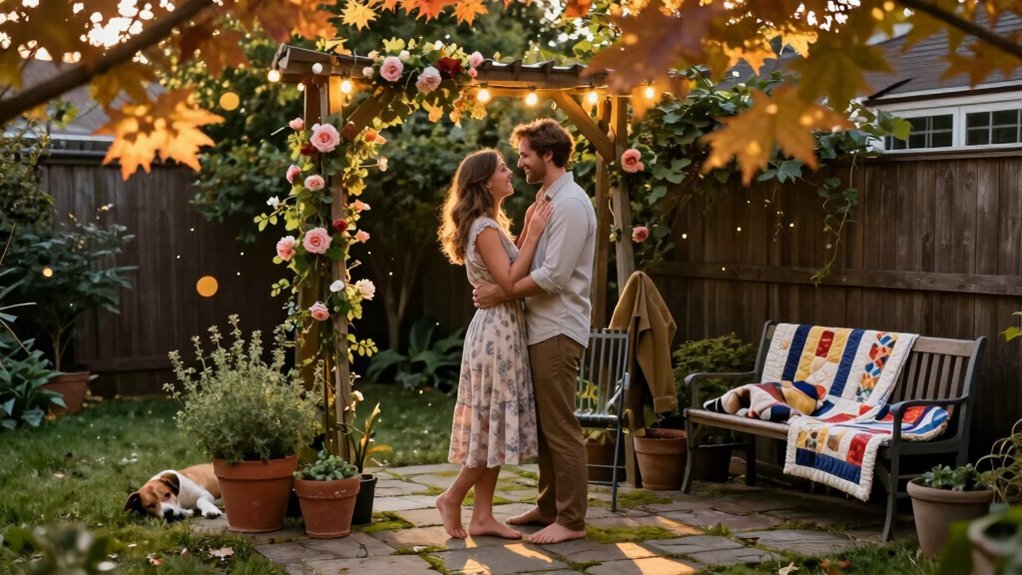 intimate backyard wedding moments