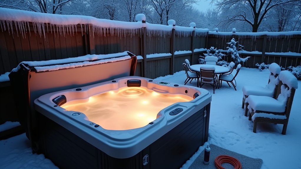 keep hot tub circulating and insulated