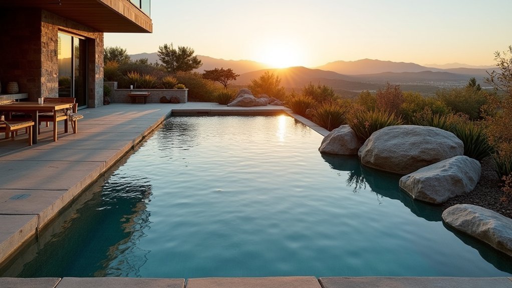 landscape integrated pool speaker mounting