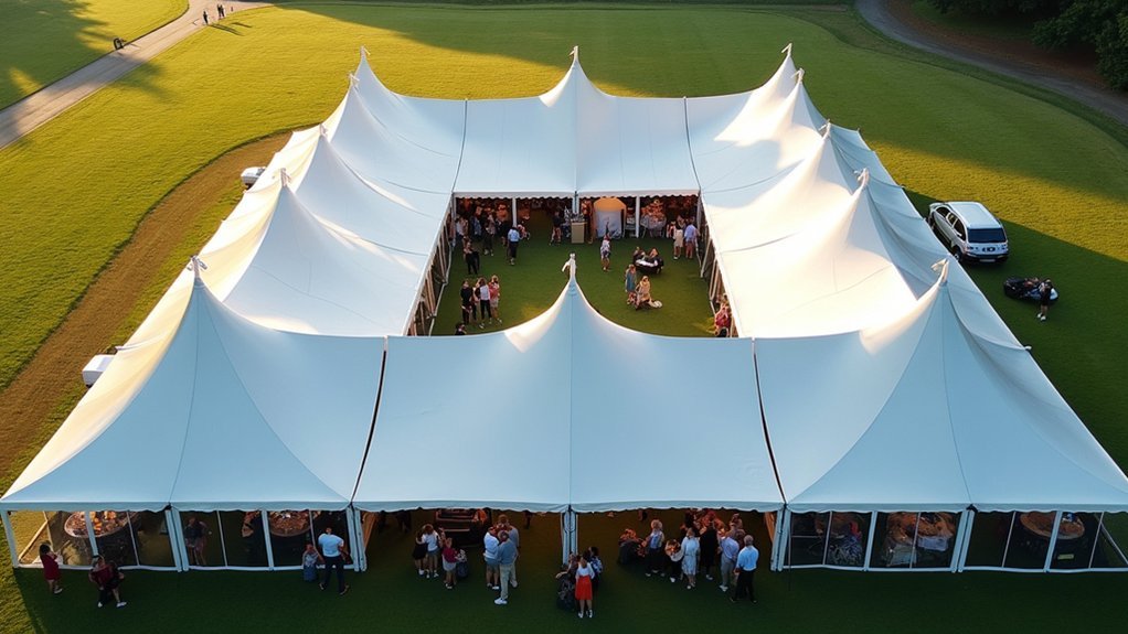 large scale event tent options and layouts