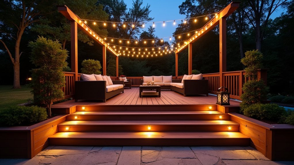 layered deck lighting plan