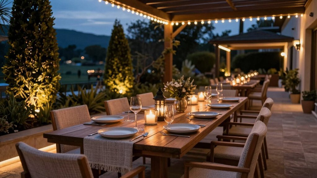 layered lighting for cozy evenings