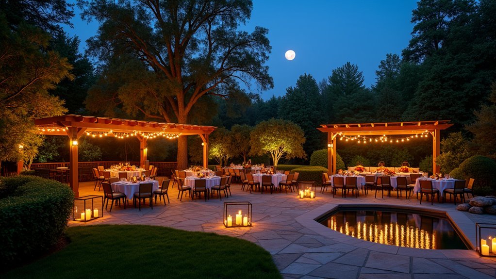 layered outdoor lighting transitions safely