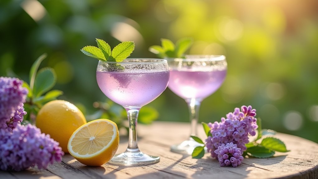 lilac lemon drop martini details