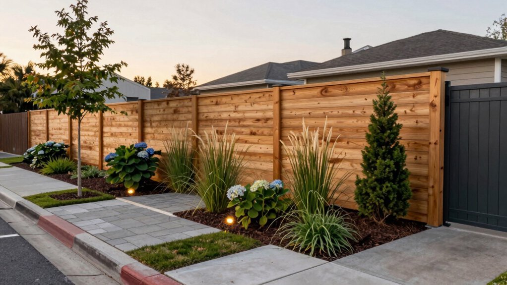 living privacy fence with fast growing screening plants