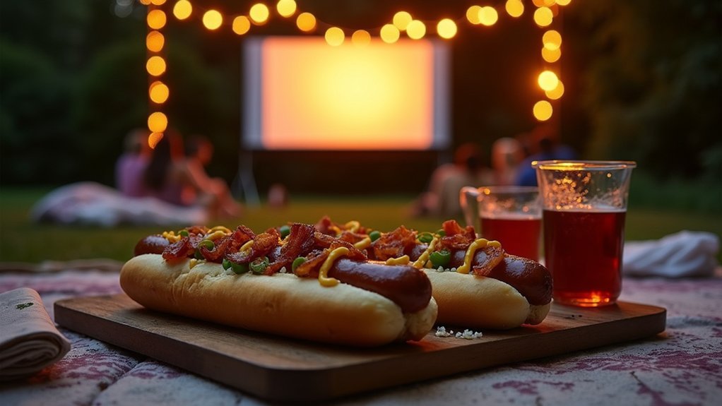 loaded dogs with toppings