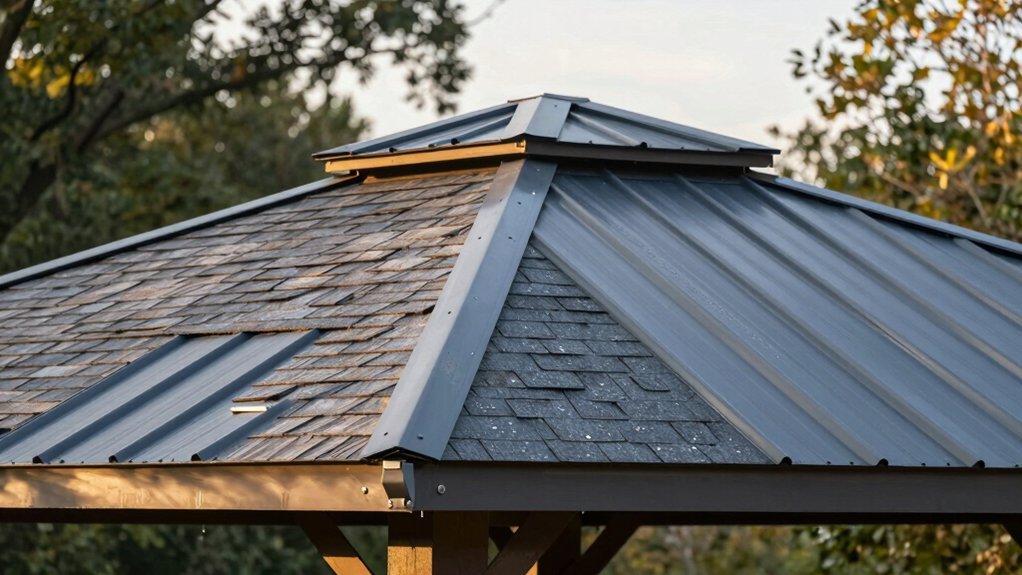 long lasting pavilion roof materials